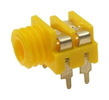 CL1384Y - CLIFF ELECTRONIC COMPONENTS - CL1384Y - 3.5MM MONO JACK, 2POS, PCB, YLW