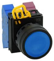 YW1B-M1S - IDEC - YW1B-M1S - Switch Actuator, Plastic, Blue, Idec Dia 22mm YW Series Pushbutton Switches, IP65, YW1B-M1x Series