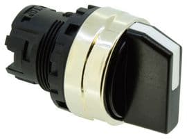 YW4S-33 - IDEC - YW4S-33 - Switch Actuator, Metal, 3 Pos, Idec Dia 22mm YW Series Selector Switches, IP65, YW4S Series