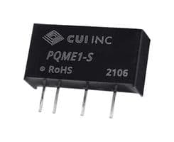 PQME1-S24-S12-S - CUI - PQME1-S24-S12-S - Isolated Through Hole DC/DC Converter, ITE, SIP, 1:1, 1 W, 1 Output, 12 V