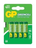 GPPCC15KC179 - GP BATTERIES - GPPCC15KC179 - Battery, 1.5 V, AA, Zinc Chloride, Raised Positive and Flat Negative, 4