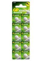 GPPBA189F007 - GP BATTERIES - GPPBA189F007 - Battery, 1.5 V, LR54, Alkaline, 44 mAh, Pressure Contact, 10
