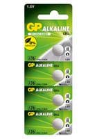 GPPBAA76F051 - GP BATTERIES - GPPBAA76F051 - Battery, Pack of 4, 1.5 V, A76, Alkaline, 110 mAh, Pressure Contact, 4