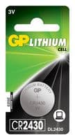 GPPBL2430052 - GP BATTERIES - GPPBL2430052 - Battery, 3 V, Lithium Manganese Dioxide, 300 mAh, Pressure Contact, 1