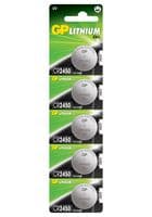 GPPBL2450054 - GP BATTERIES - GPPBL2450054 - Battery, 3 V, 2450, Lithium Manganese Dioxide, 600 mAh, Pressure Contact, 5