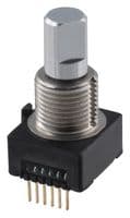 291V1022F624AB - CTS - 291V1022F624AB - Rotary Encoder, Optical, Incremental, 6 PPR, 24 Detents, Vertical, With Momentary Push Switch