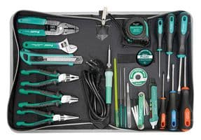 PK-618C - PROSKIT INDUSTRIES - PK-618C - Electrician Repair Tool Kit, Universal, 220V