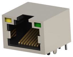 1-1734795-1 - TE CONNECTIVITY - 1-1734795-1 - Modular Connector, RJ45 Jack, 1 x 1 (Port), 8P8C, Cat3, Through Hole Mount