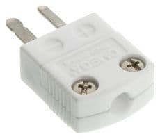 USHX-K-M - OMEGA - USHX-K-M - Thermocouple Connector, Miniature, Yellow, 2 Pins, Plug, Type K, -29 °C to 650 °C, ANSI, USHX Series