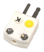 USHX-K-F - OMEGA - USHX-K-F - Thermocouple Connector, Miniature, Yellow, 2 Pins, Socket, Type K, -29 to 650 °C, ANSI, USHX Series