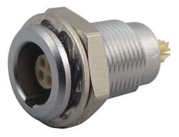 EGG.00.304.CLL - LEMO - EGG.00.304.CLL - Circular Connector, Standard Circular Connector, 00 Series, Panel Mount Receptacle, 4 Contacts