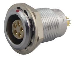 EGG.0B.305.CLL - LEMO - EGG.0B.305.CLL - Circular Connector, Standard Circular Connector, 0B Series, Panel Mount Receptacle, 5 Contacts
