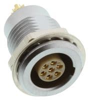 EGG.1B.307.CLL - LEMO - EGG.1B.307.CLL - Circular Connector, Standard Circular Connector, 1B Series, Panel Mount Receptacle, 7 Contacts