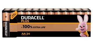 MN1500 P24 +/PWR - DURACELL - MN1500 P24 +/PWR - Battery, 1.5 V, AA, Alkaline, Raised Positive and Flat Negative, 24