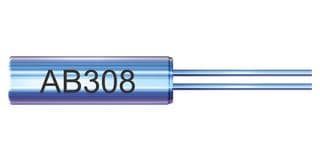 AB308-8.000MHZ - ABRACON - AB308-8.000MHZ - Crystal, Cylinder Radial, AB308 Series, 8 MHz, 30 ppm, 50 ppm, 16 pF