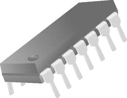 MIC4468ZN - MICREL SEMICONDUCTOR - MIC4468ZN - MOSFET Driver 4 outputs, Low Side, 4.5V-18V supply, 1.2A and 5 ohm output, DIP-14