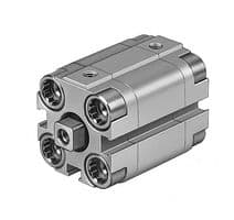 156672 - FESTO - 156672 - Compact Air Cylinder, Square Piston Rod, Double Acting, 12 mm, M5, 1.5 bar to 10 bar, 5 mm