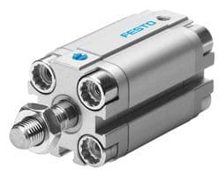 156977 - FESTO - 156977 - Compact Air Cylinder, Piston Rod, Single Acting, 12 mm, M5, 1.5 bar to 10 bar, 10 mm