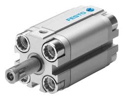 157206 - FESTO - 157206 - Compact Air Cylinder, Piston Rod, Single Acting, 12 mm, M5, 1.5 bar to 10 bar, 5 mm