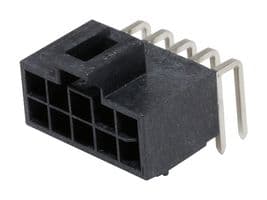 105314-1110 - MOLEX - 105314-1110 - Pin Header, Wire-to-Board, 2.5 mm, 2 Rows, 10 Contacts, Through Hole Right Angle
