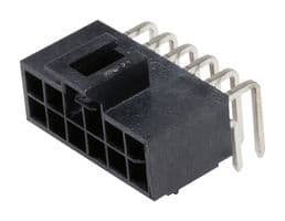 105314-1112 - MOLEX - 105314-1112 - Pin Header, Wire-to-Board, 2.5 mm, 2 Rows, 12 Contacts, Through Hole Right Angle