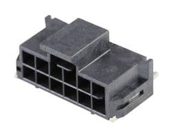 105405-1212 - MOLEX - 105405-1212 - Pin Header, Wire-to-Board, 2.5 mm, 2 Rows, 12 Contacts, Surface Mount Right Angle