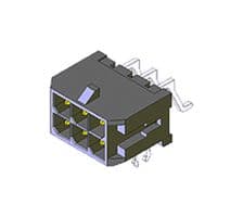 43045-0408 - MOLEX - 43045-0408 - Pin Header, Wire-to-Board, 3 mm, 2 Rows, 4 Contacts, Surface Mount Right Angle
