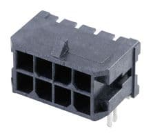 43045-0807 - MOLEX - 43045-0807 - Pin Header, Wire-to-Board, 3 mm, 2 Rows, 8 Contacts, Surface Mount Right Angle