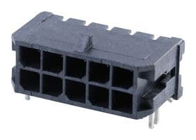 43045-1008 - MOLEX - 43045-1008 - Pin Header, Wire-to-Board, 3 mm, 2 Rows, 10 Contacts, Surface Mount Right Angle