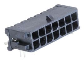 43045-1406 - MOLEX - 43045-1406 - Pin Header, Wire-to-Board, 3 mm, 2 Rows, 14 Contacts, Surface Mount Right Angle