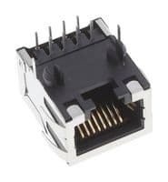 43202-8827 - MOLEX - 43202-8827 - Modular Connector, RJ45 Jack, 1 x 1 (Port), 8P8C, Cat3, Through Hole Mount