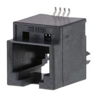 95503-6651 - MOLEX - 95503-6651 - Modular Connector, Modular Jack, 1 x 1 (Port), 6P4C, Cat3, Surface Mount