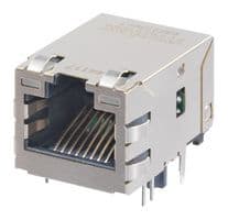 93627-3606 - MOLEX - 93627-3606 - Modular Connector, RJ45 Jack, 1 x 1 (Port), 8P8C, Panel Mount, Through Hole Mount
