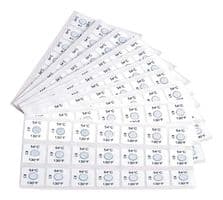 21-130 - OMEGA - 21-130 - LABEL, TEMP INDICATOR, 12X12MM, BLK/WHT