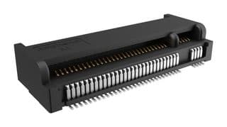 MDT420M01002 - AMPHENOL COMMUNICATIONS SOLUTIONS - MDT420M01002 - Card Edge Connector, Dual Side, 0.8 mm, 67 Contacts, Surface Mount, Right Angle