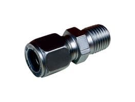 BRLK-M80-14T - OMEGA - BRLK-M80-14T - Compression Fitting, 1/4" BSPT, Brass, OMEGALOK Series