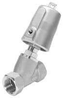 1002506 - FESTO - 1002506 - Angle Seat Valve, Piston Actuator, 2/2 Way, Closed, Monostable, G1/8, 19 m³/h, 6 bar to 10 bar