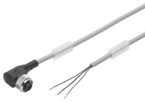 541365 - FESTO - 541365 - Sensor Cable, 5 Position 90° M12 Receptacle to Free End, A Coded, 2.5 m, NEBU Series