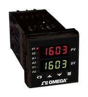 CN8202-DC1-DC2-C4 - OMEGA - CN8202-DC1-DC2-C4 - Controller, Temperature/Process, Universal, Ramp/Soak, 1/16 DIN, B/C/E/J/K/N/R/S/T/RTD, 0 to 55 °C