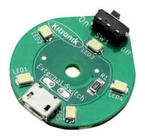 35157 - KITRONIK - 35157 - USB LED Board, Round, White, LED Lighting, Lighting
