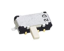 CMS-2212TA - NIDEC COMPONENTS - CMS-2212TA - Slide Switch, DPDT, Surface Mount, CMS Series, 100 mA