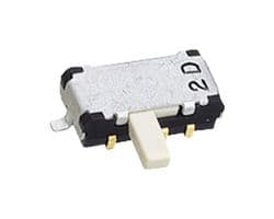 CMS-2212TB - NIDEC COMPONENTS - CMS-2212TB - Slide Switch, DPDT, Surface Mount, CMS Series, 100 mA