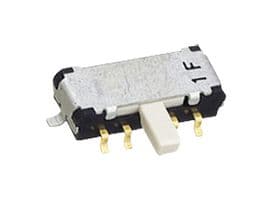 CMS-2214TB - NIDEC COMPONENTS - CMS-2214TB - Slide Switch, DPDT, Surface Mount, CMS Series, 100 mA