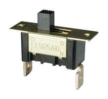 ES 115E-Z - NIDEC COMPONENTS - ES 115E-Z - Slide Switch, SPDT, On-Off-On, Panel Mount, ES Series, 15 A, 250 V