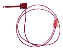 BU-1120-A-60-2 - MUELLER ELECTRIC - BU-1120-A-60-2 - Grabber to Banana Plug Test Lead, Miniature Hook Clip, 4mm Stackable Banana Plug, 60 ", 1.5 m