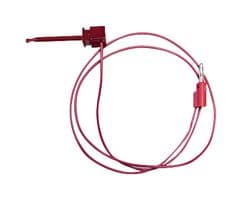 BU-1120-A-36-2 - MUELLER ELECTRIC - BU-1120-A-36-2 - Grabber to Banana Plug Test Lead, Miniature Hook Clip, 4mm Stackable Banana Plug, 36 ", 914.4 mm