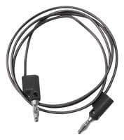 BU-2020-A-12-0 - MUELLER ELECTRIC - BU-2020-A-12-0 - Banana Test Lead, 4mm Stackable Banana Plug, 4mm Stackable Banana Plug, 12 ", 304.8 mm, Black