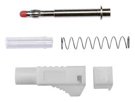 BU-3261410-9 - MUELLER ELECTRIC - BU-3261410-9 - Banana Test Connector, Plug, Cable Mount, 45 A, 1 kV, White