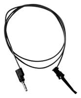 BU-P3782-12-0 - MUELLER ELECTRIC - BU-P3782-12-0 - Grabber to Banana Plug Test Lead, Miniature Hook Clip, 4mm Stackable Banana Plug, 12 ", 304.8 mm