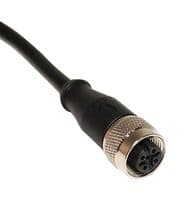 BU-1682935 - MUELLER ELECTRIC - BU-1682935 - Sensor Cable, A Coding, M12 Receptacle, Free End, 5 Positions, 1.5 m, 4.92 ft